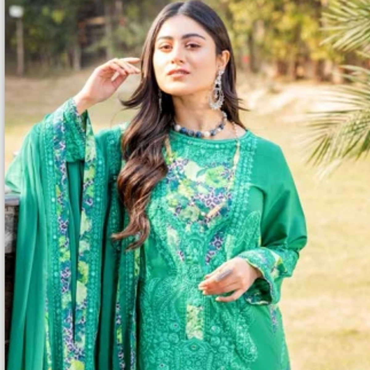 Most demanding Pakistani collection swiss miss Full Set Colour GuaranteeAqamarine Colour WM029