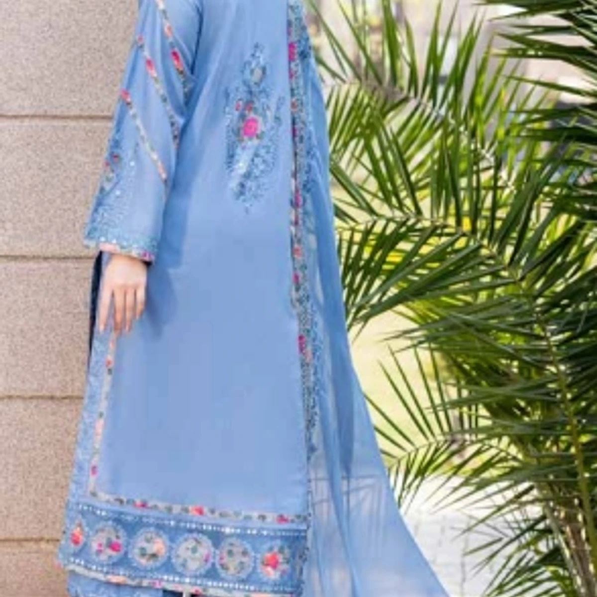 Most demanding Pakistani collection swiss miss Full Set Colour Guarantee-DeepAzure Colour WM032