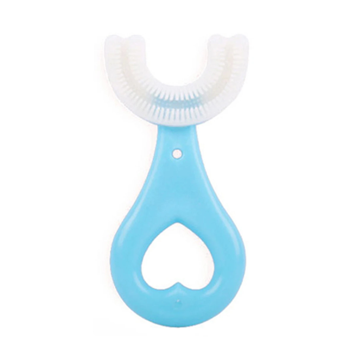 Children Toothbrush U-Shape Baby Toothbrush With Handle Silicone Oral Care Cleaning Brush For Kids Supplies
